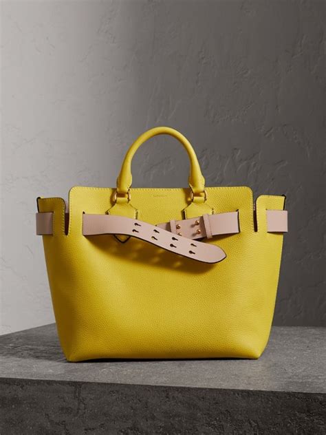 pochette burberry pelle|Pochette Burberry in Pelle Giallo .